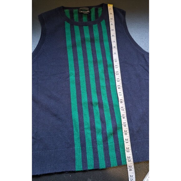 J. Crew Collection Women Sweater Top Italian Cashmere Striped Crew Neck Size XL - Picture 6 of 8